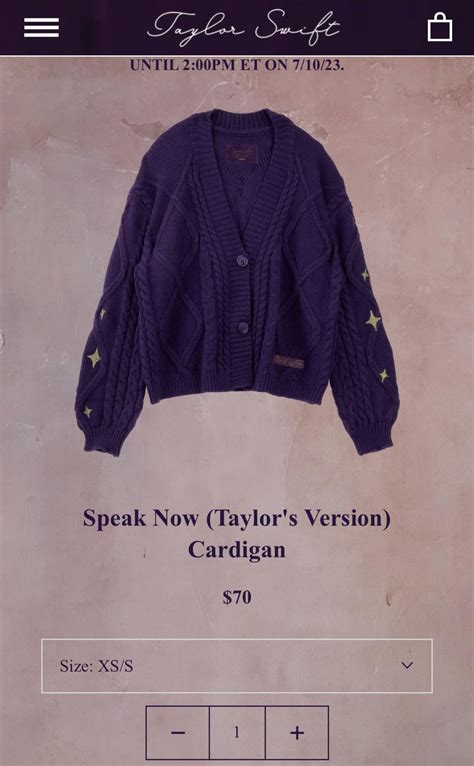 The Red Cardigan released when Red TV came out. I guess it’s the “plainest” out of all the cardigans. It’s a cream color with 4 red stars on each elbow, and a red Taylor Swift patch (in uppercase letters) ... And of course the latest cardigan is the Speak Now cardigan. Purple, the stars on the elbows look more like sparkles, with a ...